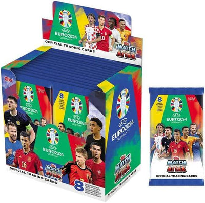 Topps Euro 2024 Official Match Attax Color: Full Box (36 Packs) Trading Card Collection Earthlets